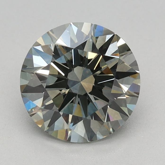 0.80 Ct. Fancy Green Round Lab Grown Diamond