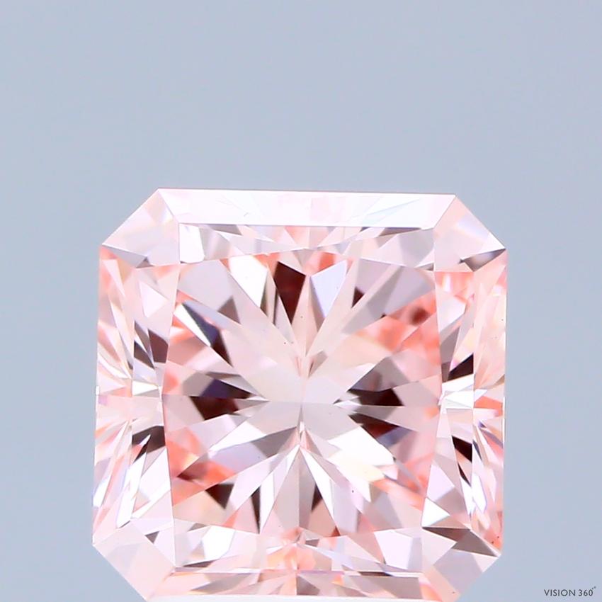 2.99 Ct. Fancy Intense Pink Radiant Lab Grown Diamond