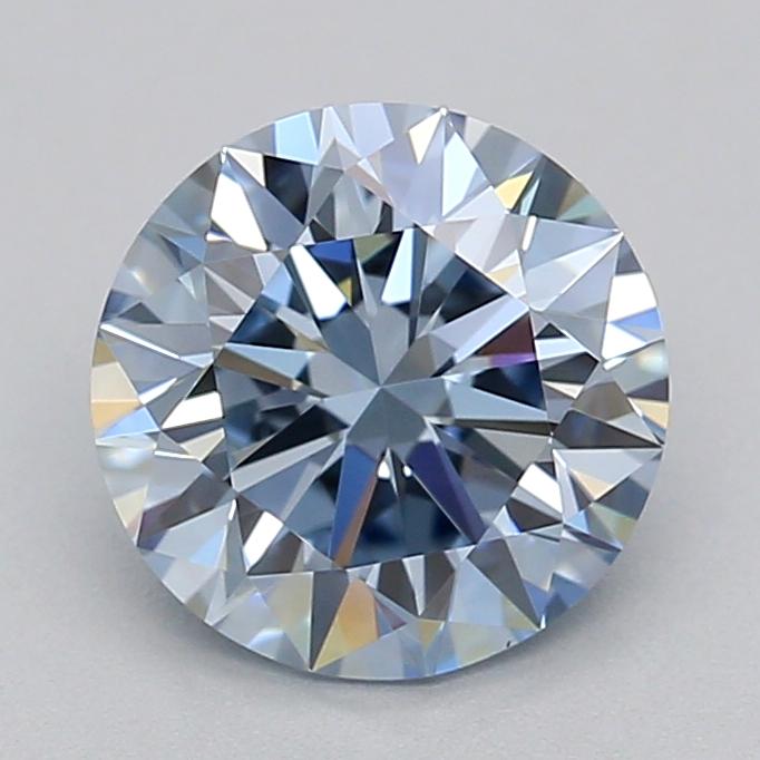 1.02 Ct. Fancy Intense  Blue Round Lab Grown Diamond