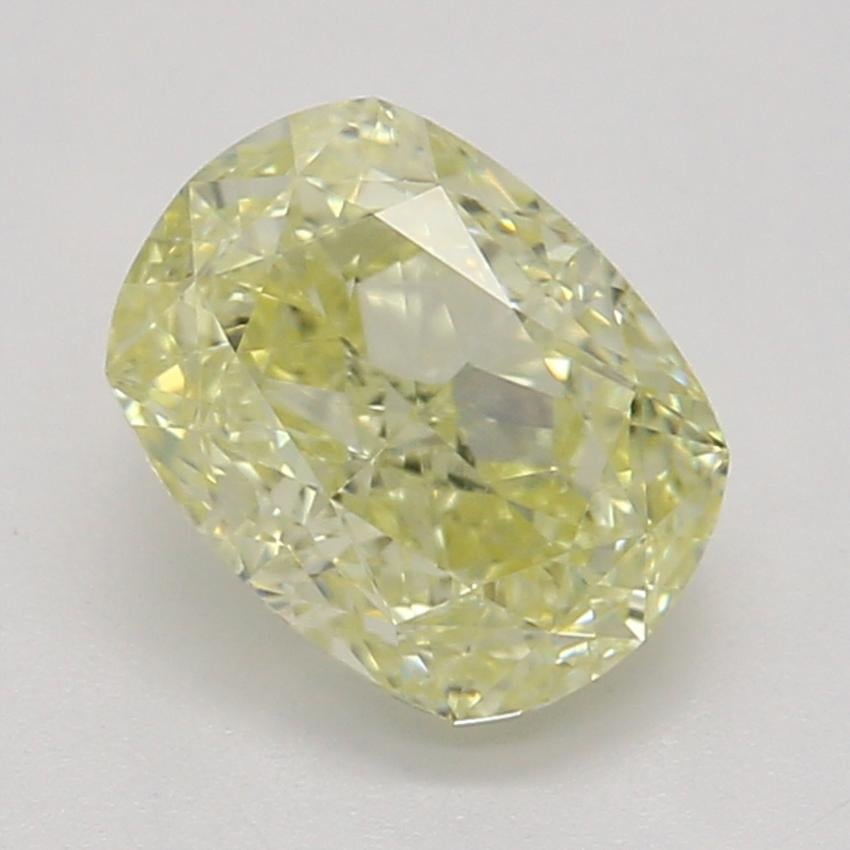 0.76 Ct. Fancy Yellow Cushion Diamond