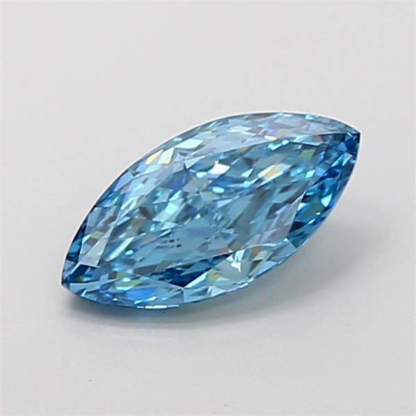 1.17 Ct. Fancy Vivid  Blue Marquise Lab Grown Diamond