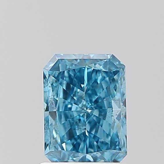 1.00 Ct. Fancy Vivid  Blue Radiant Lab Grown Diamond