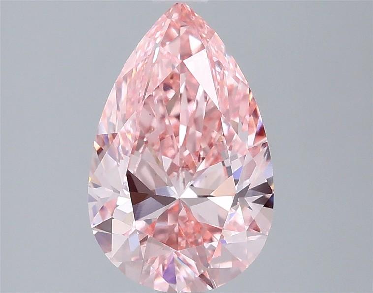 2.03 Ct. Fancy Vivid Pink Pear Lab Grown Diamond