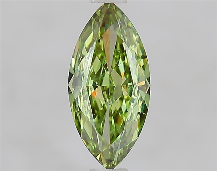 1.03 Ct. Fancy Vivid  Green Marquise Lab Grown Diamond