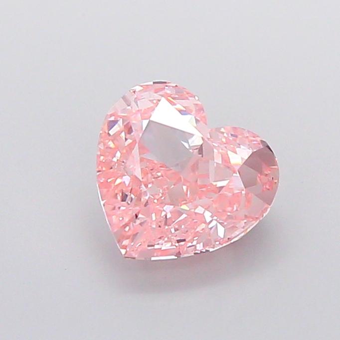 2.57 Ct. Fancy Intense  Pink Heart Lab Grown Diamond