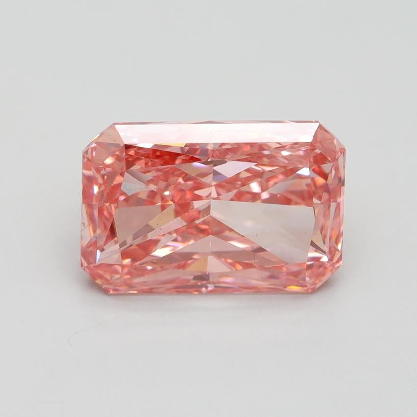 5.05 Ct. Fancy Vivid Pink Radiant Lab Grown Diamond
