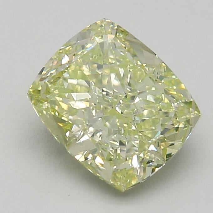 1.54 Ct. Light Yellow Cushion Lab Grown Diamond