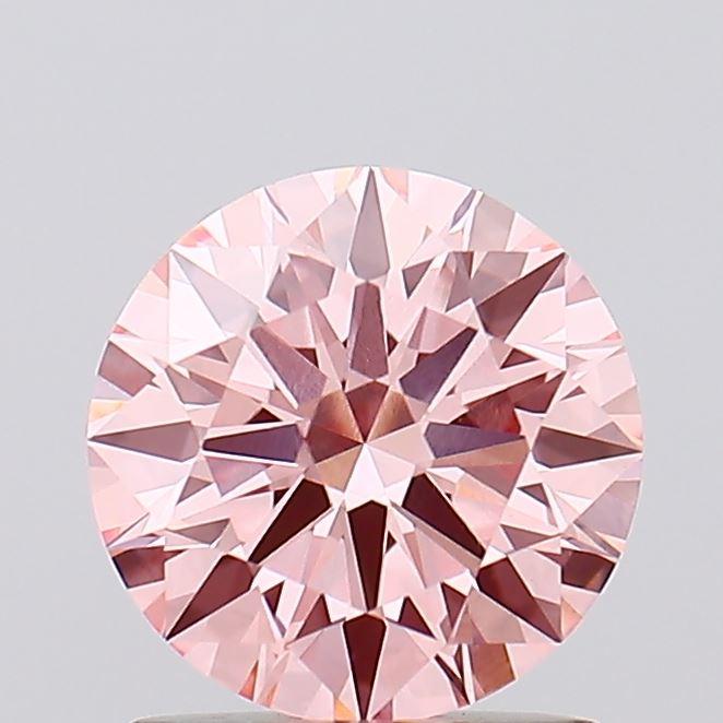 1.25 Ct. Fancy Vivid Pink Round Lab Grown Diamond