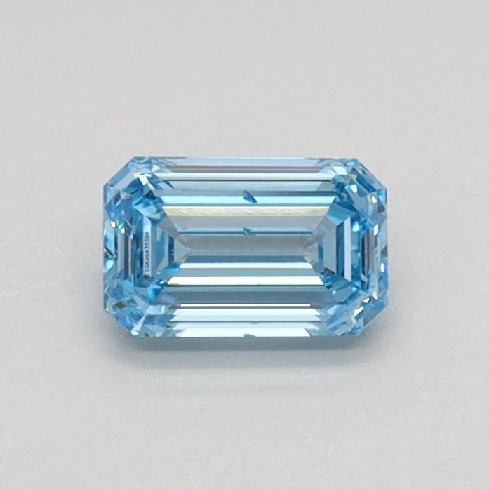 0.35 Ct. Fancy Vivid Blue Emerald Lab Grown Diamond