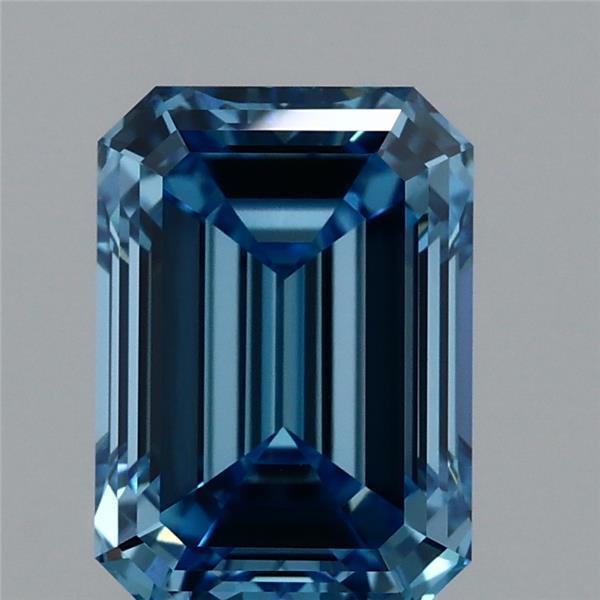 1.64 Ct. Fancy Vivid Blue Emerald Lab Grown Diamond