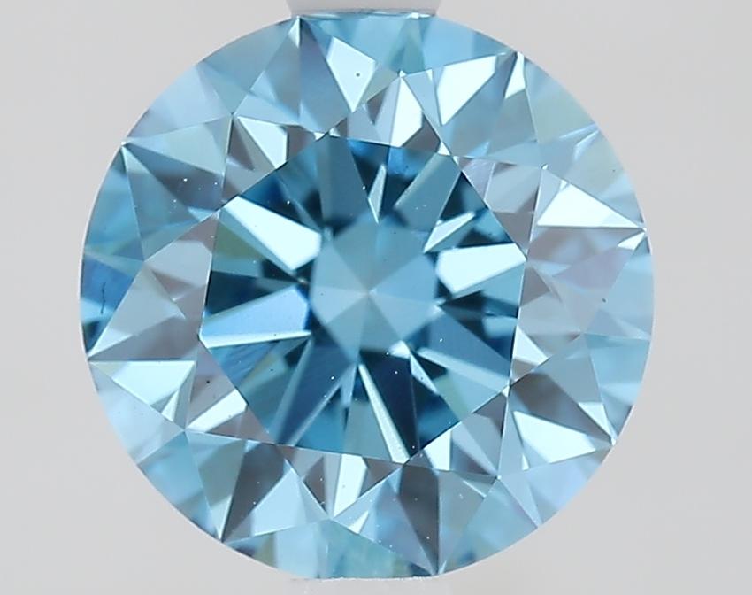 1.64 Ct. Fancy Vivid Blue Round Lab Grown Diamond