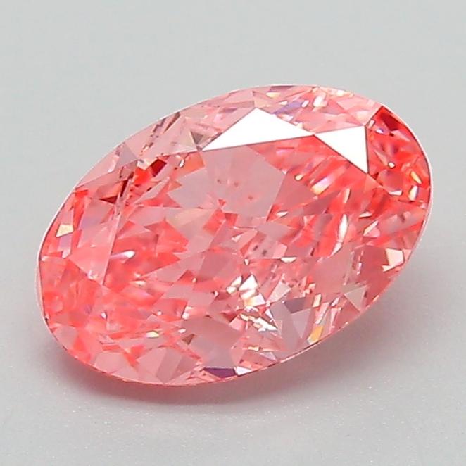 1.31 Ct. Fancy Vivid Pink Oval Lab Grown Diamond
