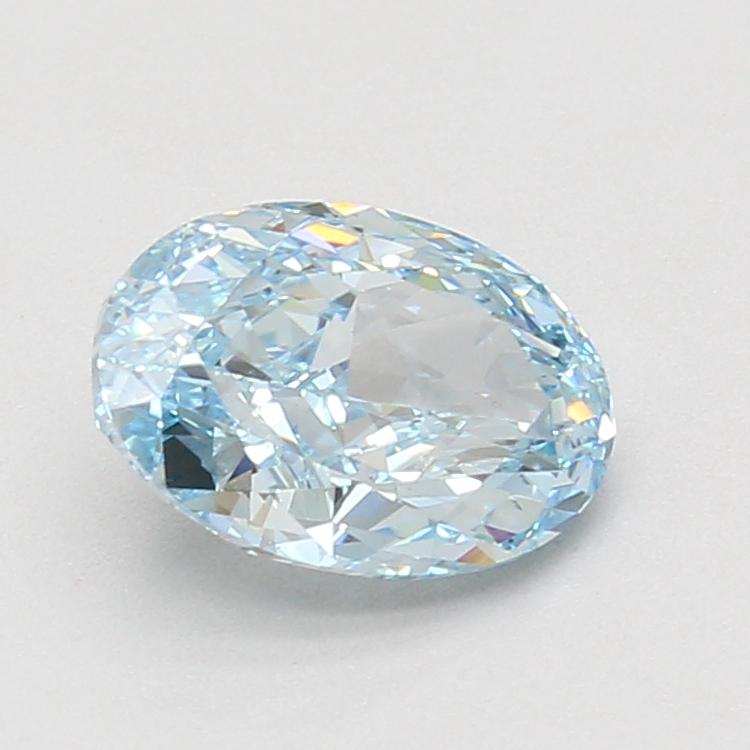 2.01 Ct. Fancy Vivid Blue Oval Lab Grown Diamond