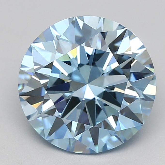 2.05 Ct. Fancy Vivid  Blue Round Lab Grown Diamond