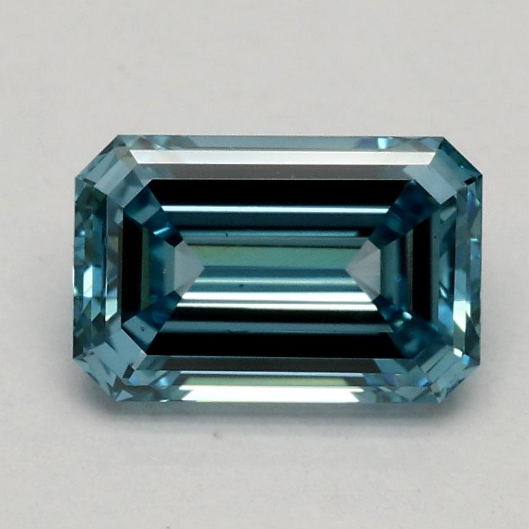 1.00 Ct. Fancy Vivid Blue Emerald Lab Grown Diamond
