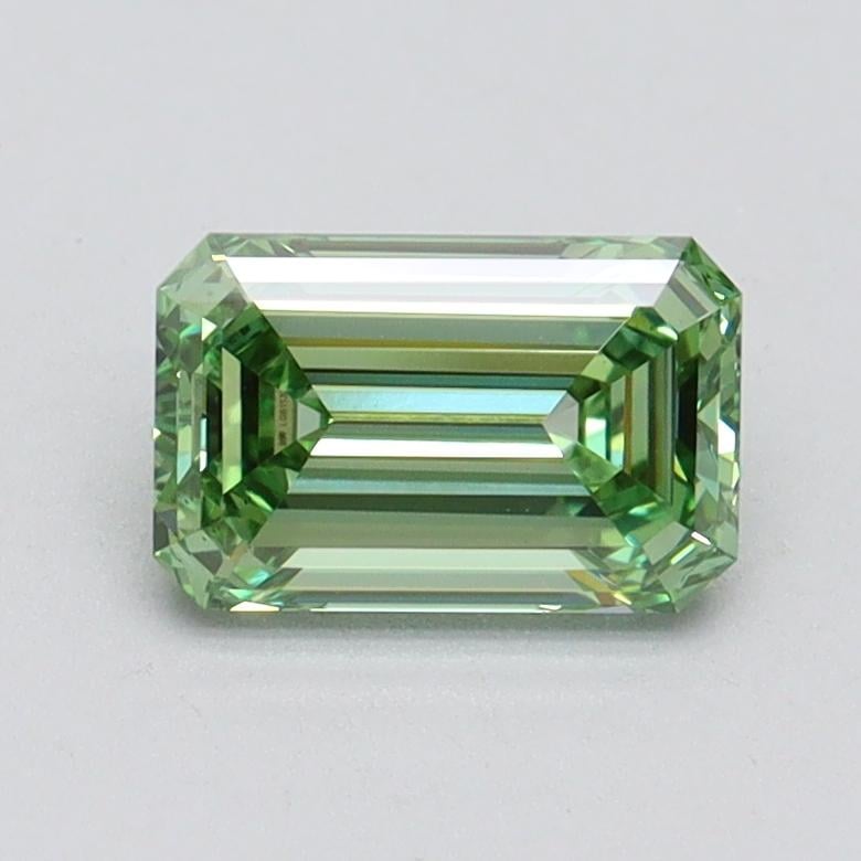 1.01 Ct. Fancy Vivid Pacific Green Emerald Lab Grown Diamond