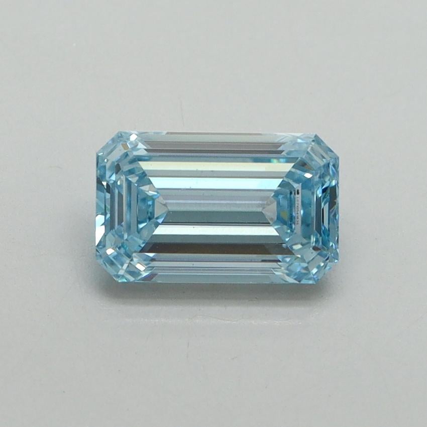 1.05 Ct. Fancy Vivid Blue Emerald Lab Grown Diamond