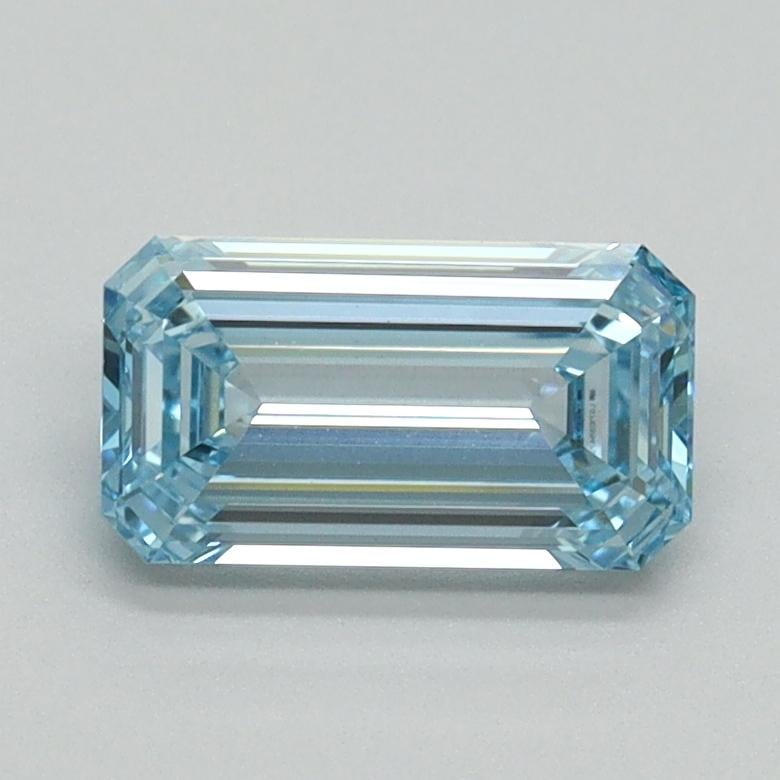 1.02 Ct. Fancy Vivid Blue Emerald Lab Grown Diamond