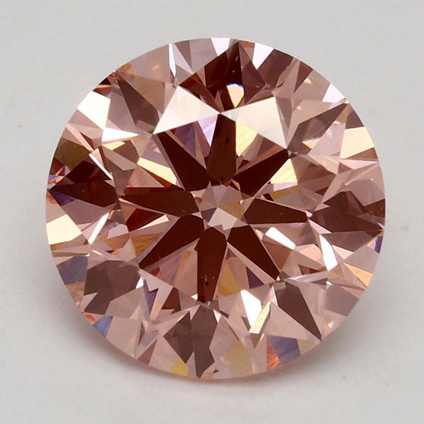 2.27 Ct. Fancy Intense Pink Round Lab Grown Diamond