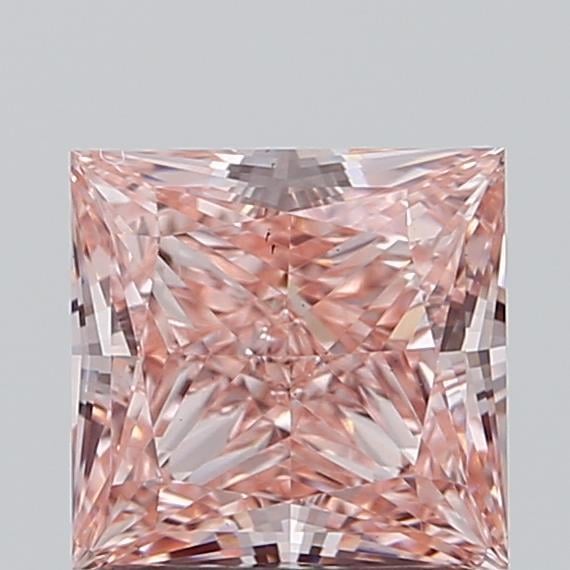 1.32 Ct. Fancy Vivid Pink Princess Lab Grown Diamond