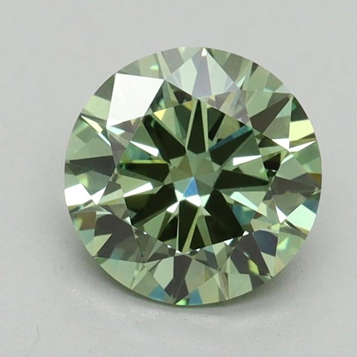 1.04 Ct. Fancy Vivid Pacific Green Round Lab Grown Diamond
