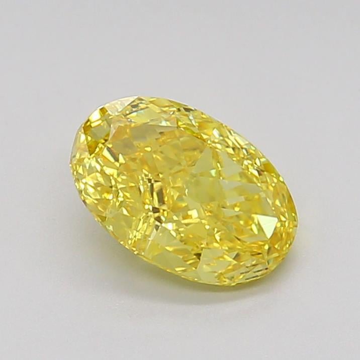 1.56 Ct. Fancy Vivid Yellow Oval Lab Grown Diamond