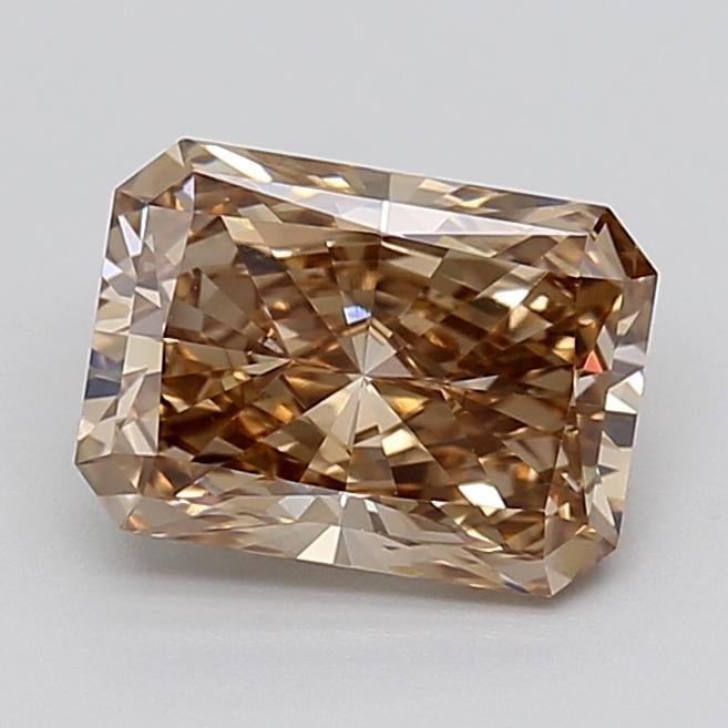 2.05 Ct. Light  Brown Radiant Lab Grown Diamond