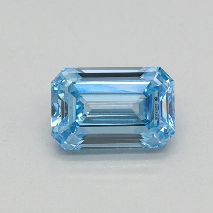 0.32 Ct. Fancy Intense Blue Emerald Lab Grown Diamond