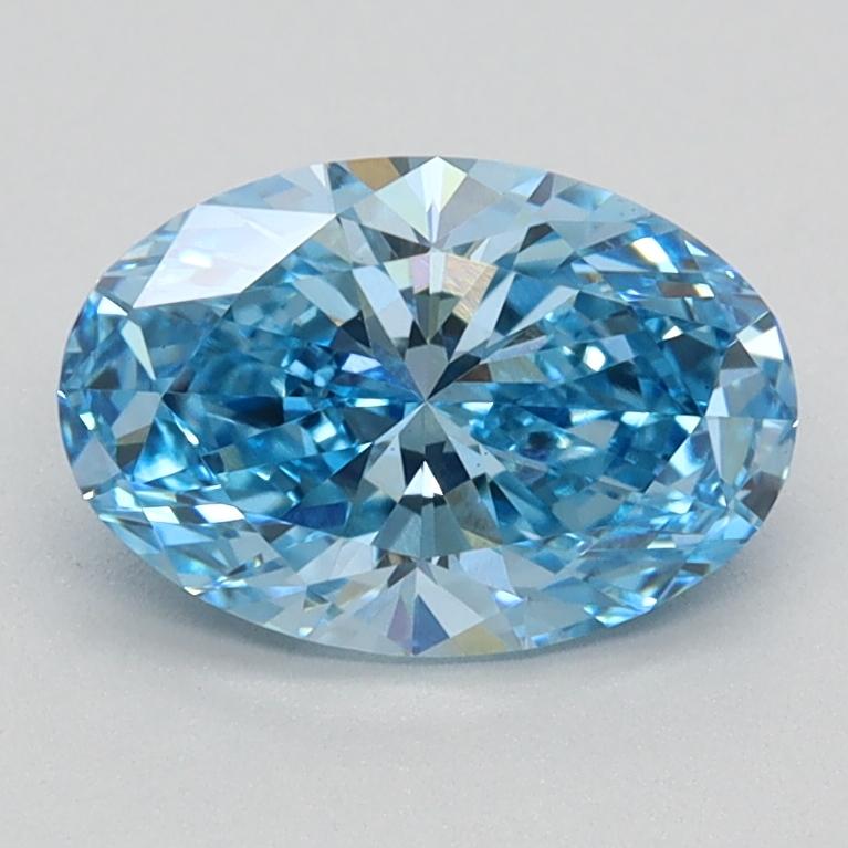 1.15 Ct. Fancy Vivid Blue Oval Lab Grown Diamond