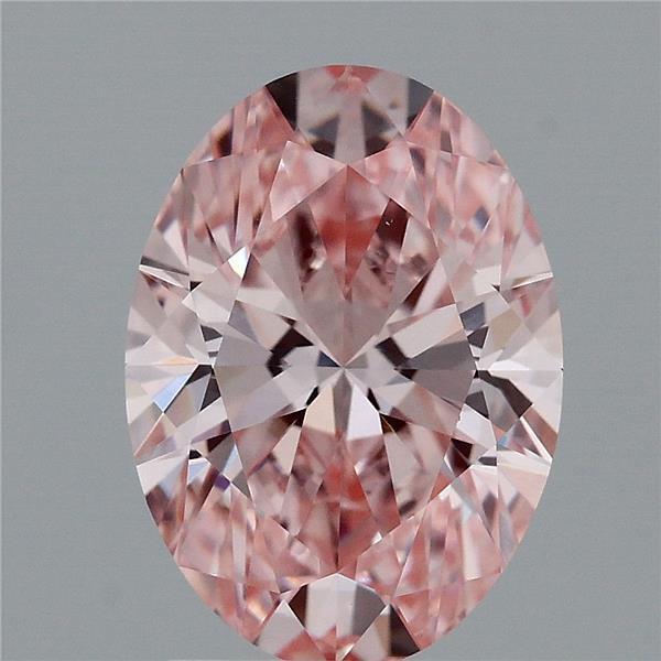 2.18 Ct. Fancy Intense Pink Oval Lab Grown Diamond