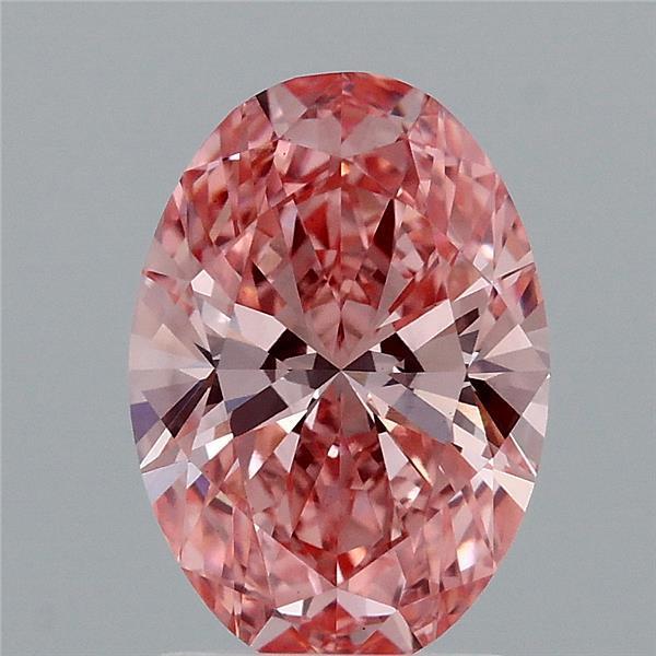 2.08 Ct. Fancy Vivid Pink Oval Lab Grown Diamond