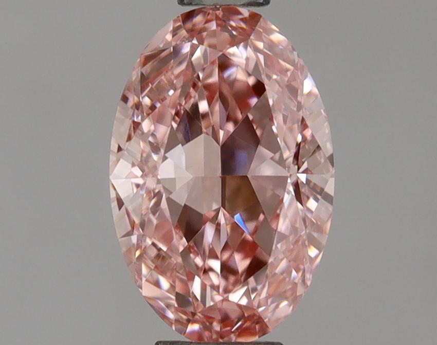 1.09 Ct. Fancy Vivid  Pink Oval Lab Grown Diamond