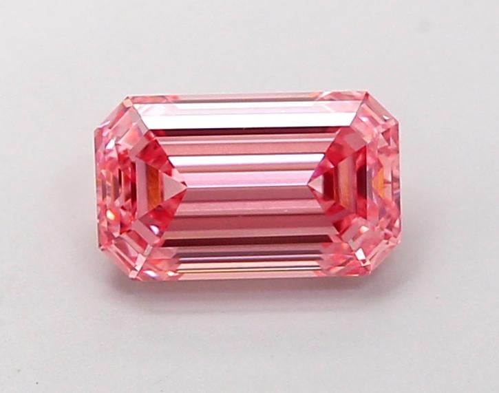 1.33 Ct. Fancy Vivid  Pink Emerald Lab Grown Diamond