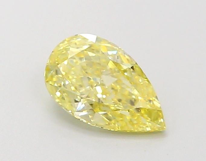 0.70 Ct. Fancy Intense Yellow Pear Lab Grown Diamond
