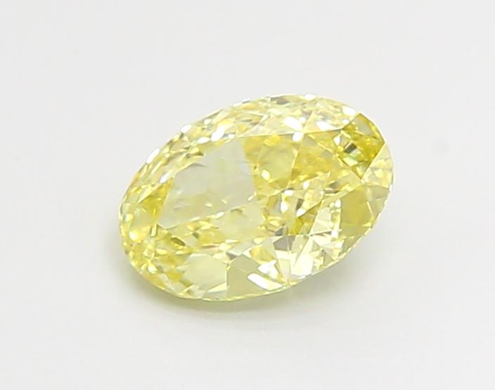 0.85 Ct. Fancy Intense Yellow Oval Lab Grown Diamond