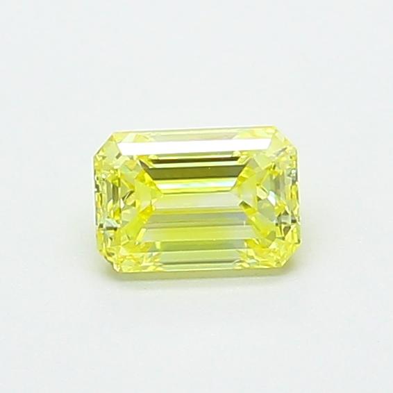 0.55 Ct. Fancy Intense  Yellow Emerald Lab Grown Diamond
