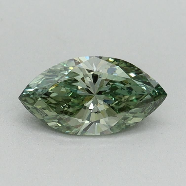0.50 Ct. Fancy Vivid Green Marquise Lab Grown Diamond