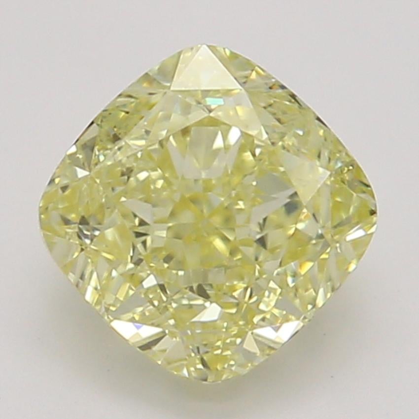 0.70 Ct. Fancy Intense Yellow Cushion Diamond