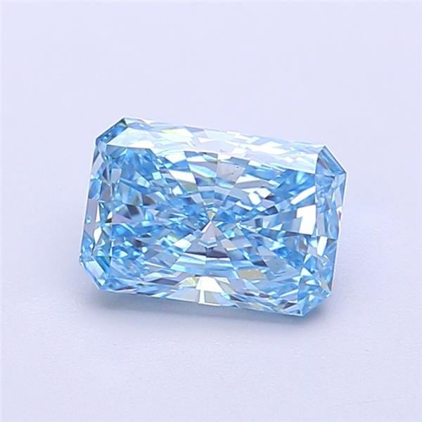 1.13 Ct. Fancy Vivid  Blue Radiant Lab Grown Diamond