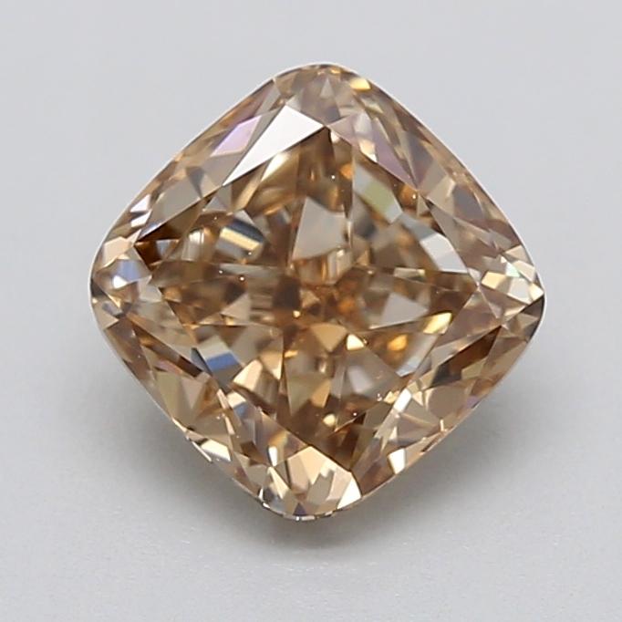 0.98 Ct. Light  Brown Cushion Lab Grown Diamond