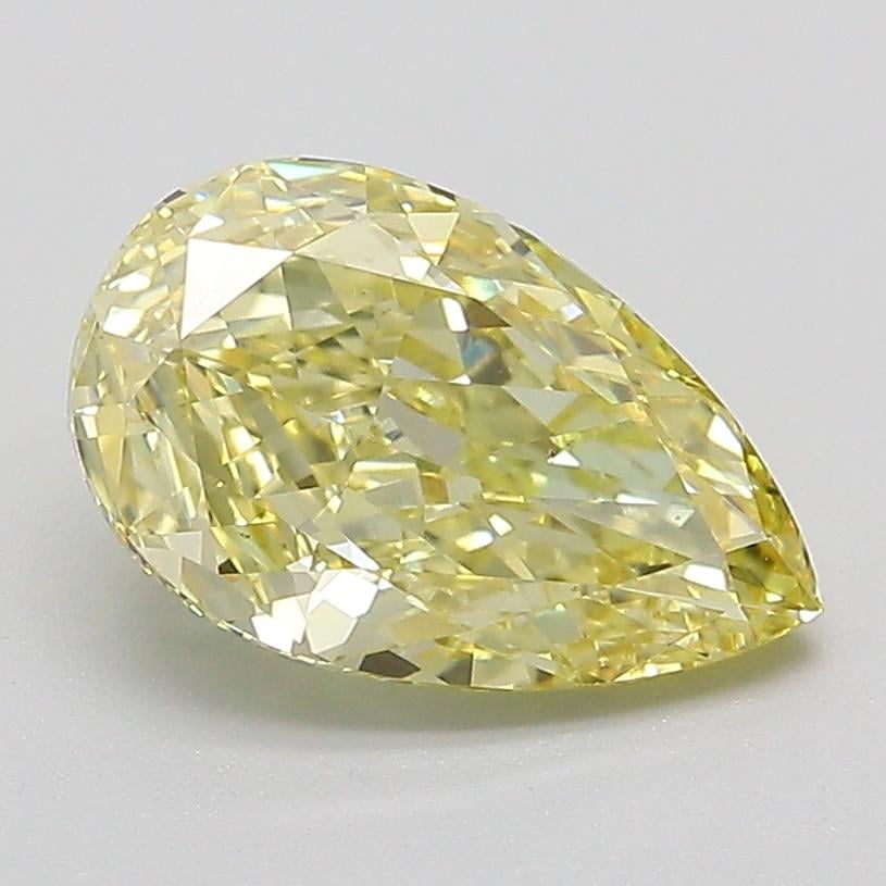 1.77 Ct. Fancy Intense  Yellow Pear Lab Grown Diamond