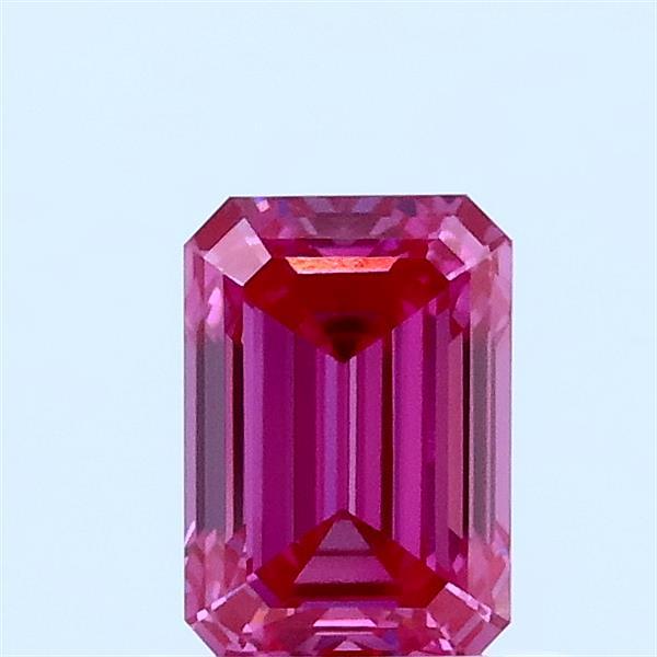0.82 Ct. Fancy Vivid Pink Emerald Lab Grown Diamond