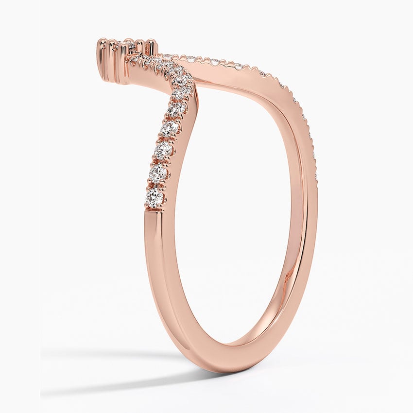 Rose Gold Crystal Moon Ring – Love Stylize