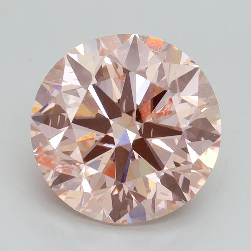 3.00 Ct. Fancy Intense Pink Round Lab Grown Diamond