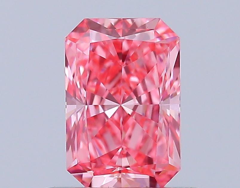 0.62 Ct. Fancy Vivid Pink Radiant Lab Grown Diamond
