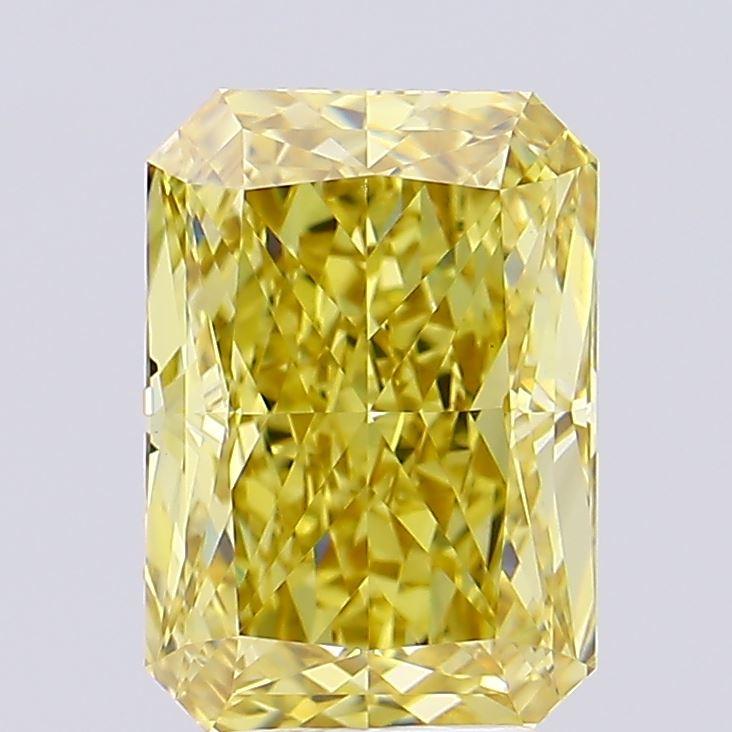 4.54 Ct. Fancy Intense Yellow Radiant Lab Grown Diamond