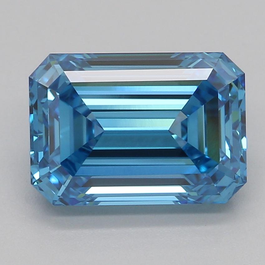 2.06 Ct. Fancy Vivid Blue Emerald Lab Grown Diamond