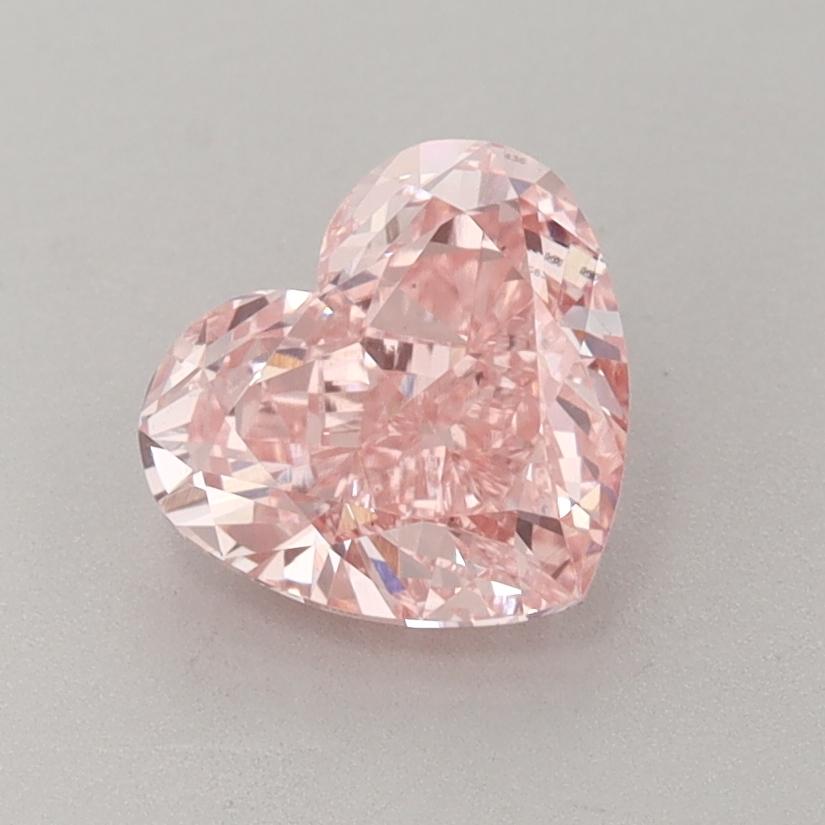 1.42 Ct. Fancy Vivid  Pink Heart Lab Grown Diamond