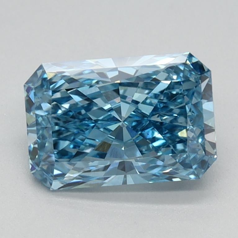 1.07 Ct. Fancy Vivid Blue Radiant Lab Grown Diamond
