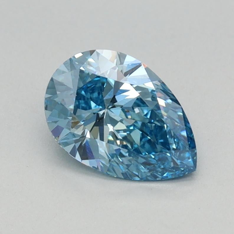 0.54 Ct. Fancy Vivid Blue Pear Lab Grown Diamond